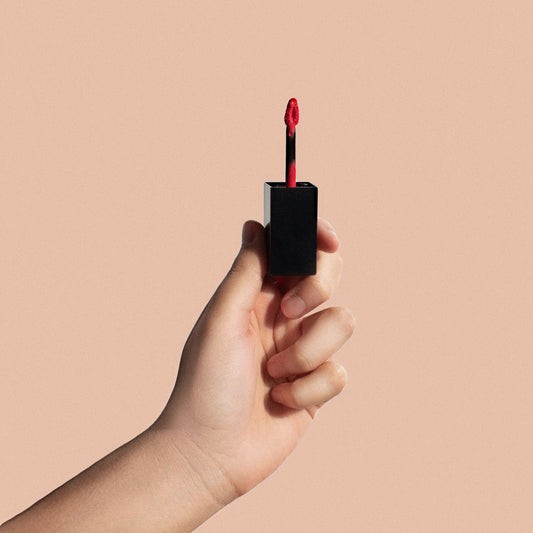 Glowette Matte Lip Stain swatched on skin