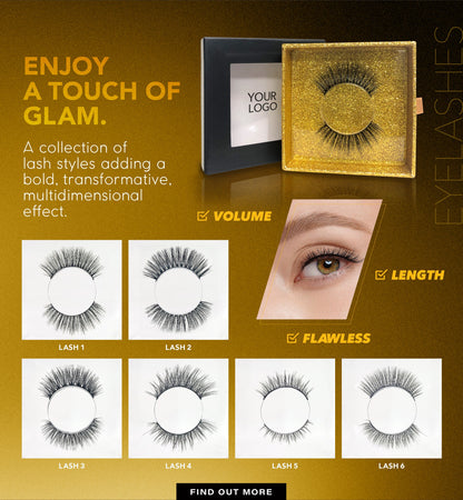 Glowette Faux Mink Lashes, alternate view 2