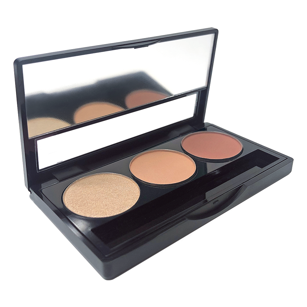 Glowette Eyeshadow Trio Palette - Bare Elegance