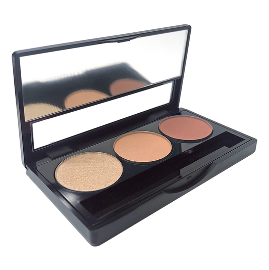 Glowette Eyeshadow Trio Palette in Bare Elegance