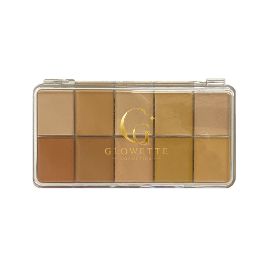 Glowette HD Cream Foundation Palette in Light (10) Large