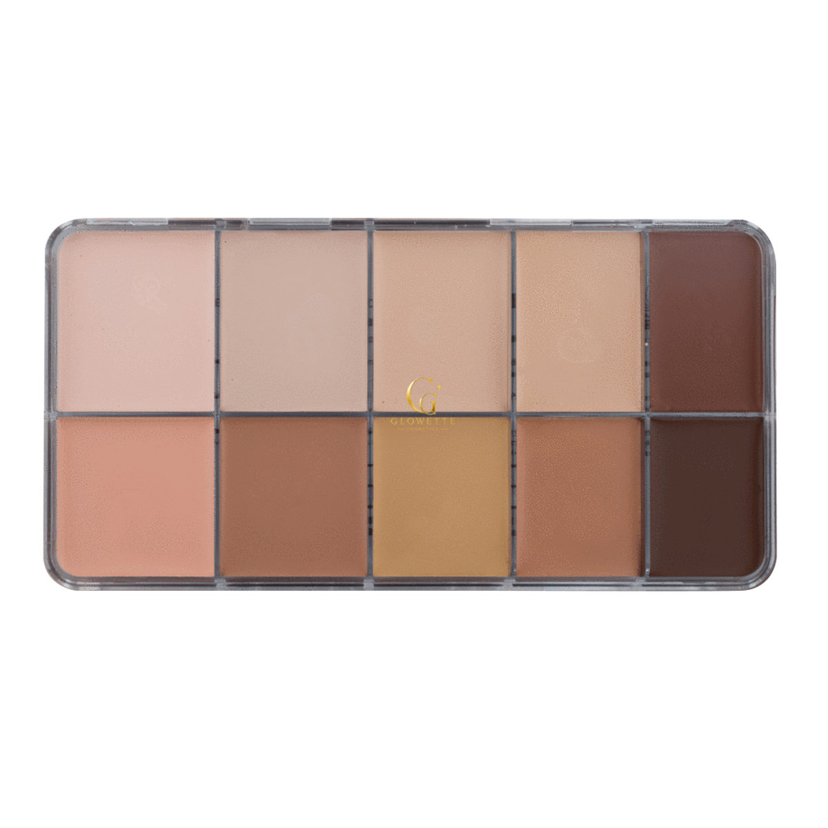 Glowette HD Cream Foundation Palette - Mixed, large